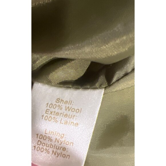 NWT Carson Womens Green Wool Jacket Medium Funky Buttons - Picture 4 of 8